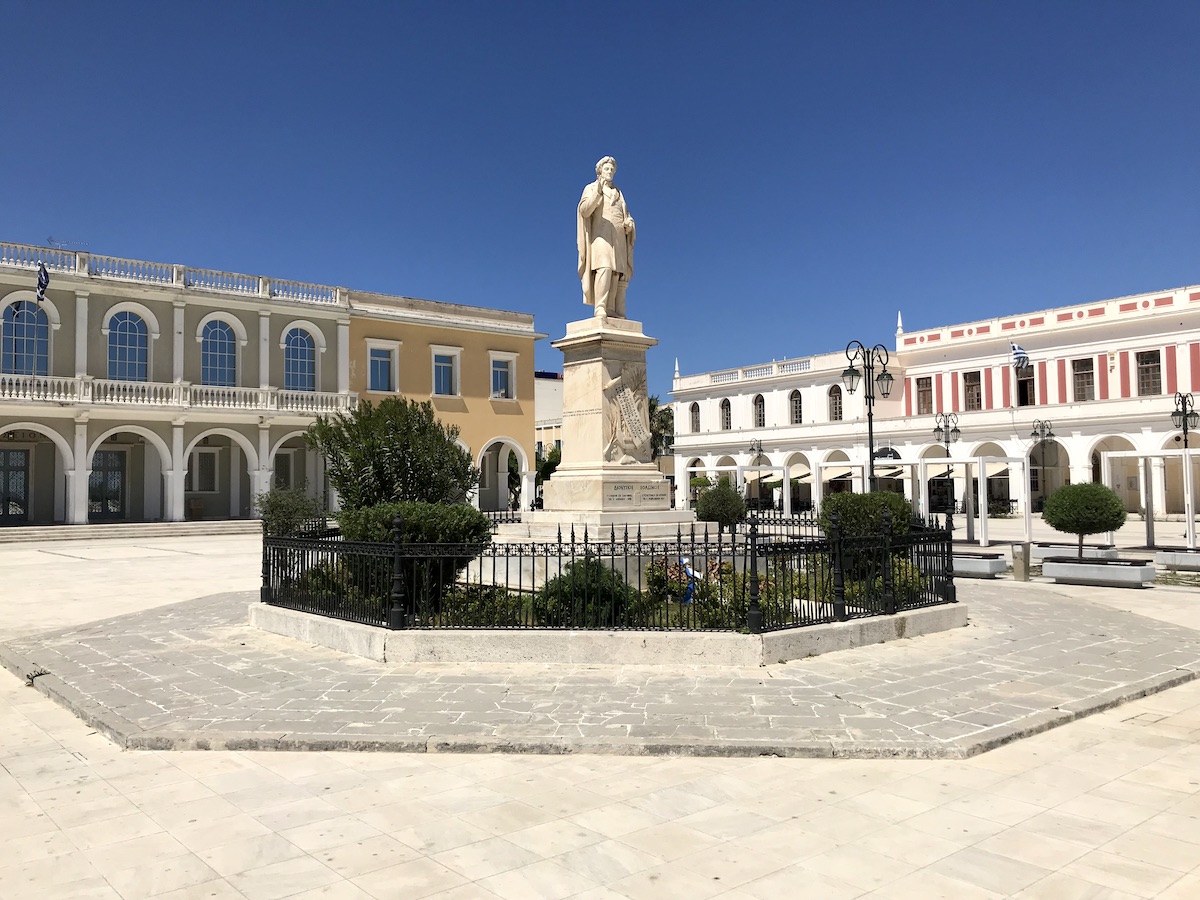 Zakynthos stad Solomos square