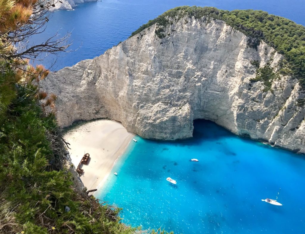 Shipwreck beach op Zakynthos